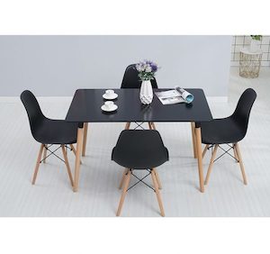 Eden 1.2 x 0.7 M Dining Suite / Black