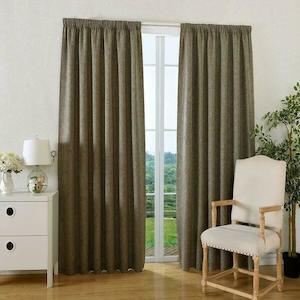 New York Linen Thermal Selflined Curtains Budget Readymade Curtains