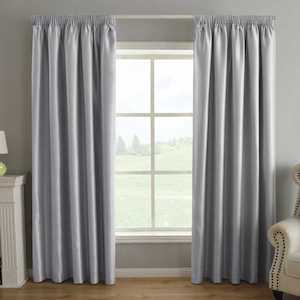 Nolight Fog 100% Blockout Lined Curtains Budget Readymade Curtains