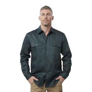 King Gee Long Sleeve Open Front Drill Shirt (K04010)