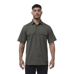 King Gee Workcool Vented Closed Front Shirt Short Sleeve (K14032)