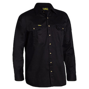 Work clothing: Bisley Original Cotton Drill Shirt - Long Sleeve-(BS6433)