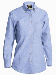 Bisley Women's Long Sleeve Chambray Shirt (BL6407)