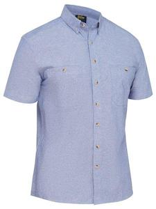 Work clothing: Bisley Mens Short Sleeve Chambray Shirt (BS1407)