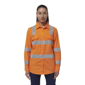 Work clothing: King Gee Women's Workcool Vented VIC Rail Shirt (K44232)