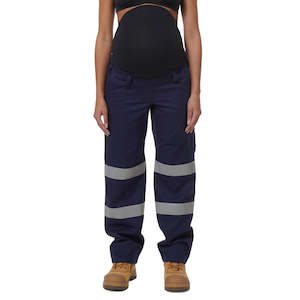 Work clothing: King Gee Womens Workcool Maternity Reflective Bio Motion Pant (K43007)