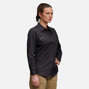 King Gee Women's Workcool 2 Long Sleeve Ripstop Work Shirt (K69880)