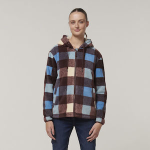 Work clothing: Hard Yakka Womens Check Zoodie (Y08522)