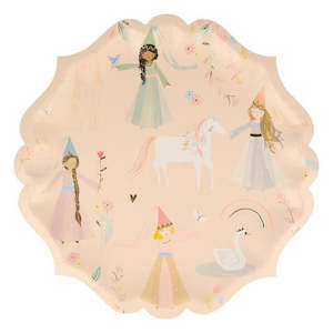 Meri Meri Magical Princess Plates - Dinner 8 Pkt