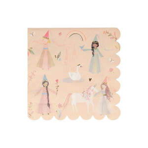 Meri Meri Magical Princess Napkins - Lunch 16 Pkt