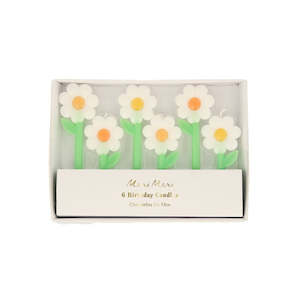 Meri Meri Daisy Candles - 6 Pkt