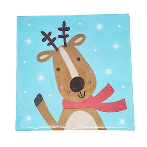 Reindeer Christmas Napkins - Lunch 20 Pkt