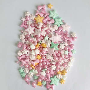 Pastel Pink Sea Life Mix Sprinkles 80g