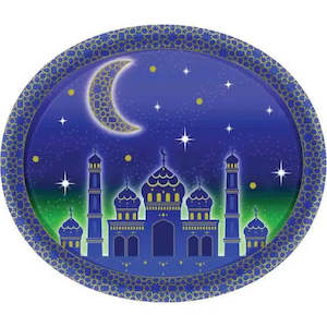 Moon & Stars Oval Plates - Dinner 8 Pkt