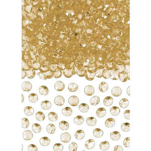 Event, recreational or promotional, management: Gold Acrylic Diamond Gem Scatters