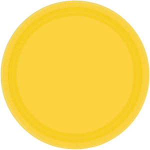 Eco Yellow Sunshine Plates - Lunch 20 Pkt