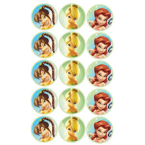 Event, recreational or promotional, management: Disney Fairies Edible Cupcake Images