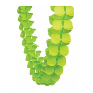 Five Star Lime Green Honeycomb Garland - 4 Metres