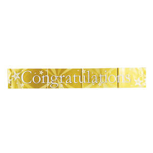 Gold Congratulations Banner