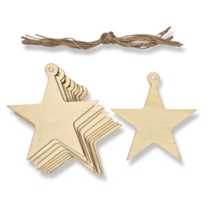 Christmas Ornament - Star - Pack of 10