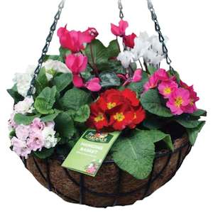 Wire Hanging Basket with Coco Liner - 35cm