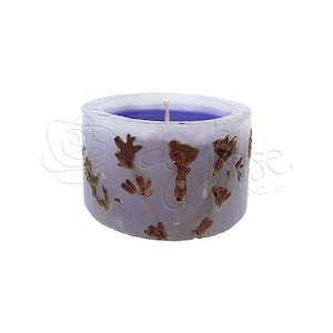 Candle with Lavender Oil & Lavender Blossoms 120gr