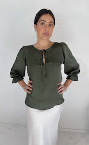 Second hand clothing: SMITH & WESTERN Cara Top - Willow Sz14