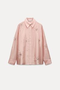 ZARA Jewel Embroidered Shirt SzXL