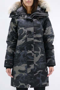 Second hand clothing: CANADA GOOSE Shelburne Black Label -Black Classic Camo  SzL