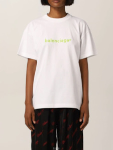 Second hand clothing: BALENCIAGA Copyright Logo T-Shirt / Lime  - Small