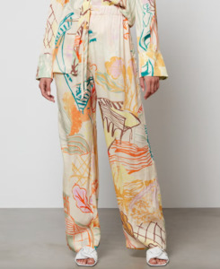 Second hand clothing: STINE GOYA Fatou Pants - Charleston House Print SzM