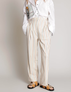 Second hand clothing: MUNTHE Monsoon Trousers - Ivory Sz36 NZ8/10