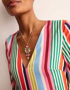 BODEN Mega Cluster Jewel Pendant - Pink