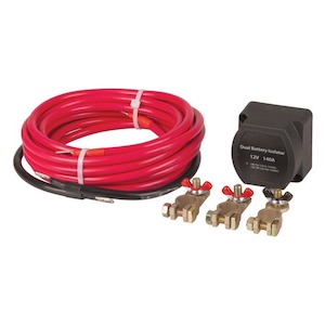 Powertech Dual Battery VSR Isolator Kit with Cabling