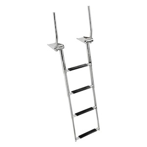 Marine equipment: Easy Up Telescopic Ladder 4 Step with Handles