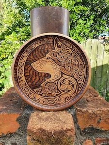 Celtic Wolf Rimu Plate