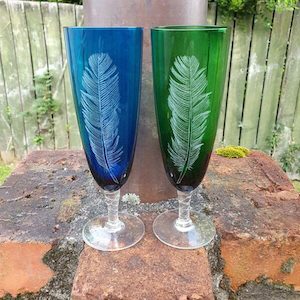 Coloured Champagne Flutes