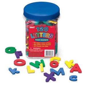 Magnetic Foam Letters