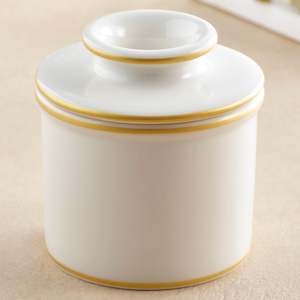 Limited Edition: Le Bistro Butter Bell crock with Brushed Gold Trim