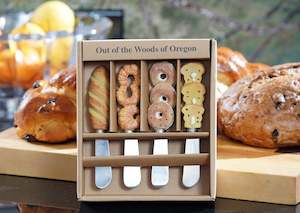 Artisan Bread-Themed Spreader Set - Set of 4