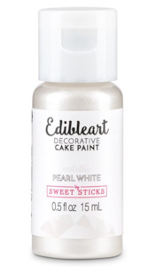 Edible Metallic Paint Pearl White 15ml