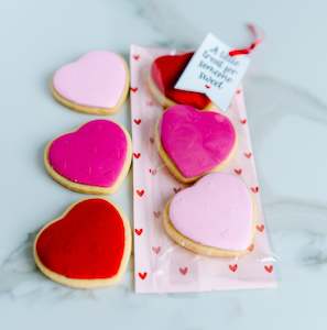 Catering: Mini heart cookies