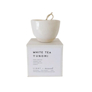 Light + Vessel Candle (White Tea Yunomi)