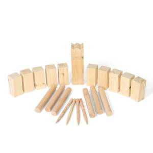 Grocery wholesaling: Super Wooden Kubb Set in Wooden Carry Crate