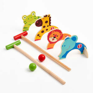 Grocery wholesaling: Wooden Animal Croquet