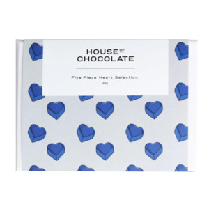 House Of Chocolate - 5 Piece Bon Bons Blue Hearts