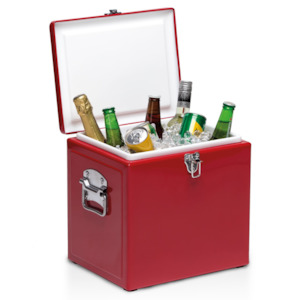 Red Vintage Cooler