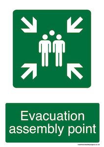 Home / ACM signs / Directional signs / Evacuation assembly point