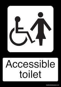 Home / ACM signs / Hygiene & Disability signs / Accessible toilet