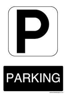 Home / ACM signs / Directional signs / Parking black